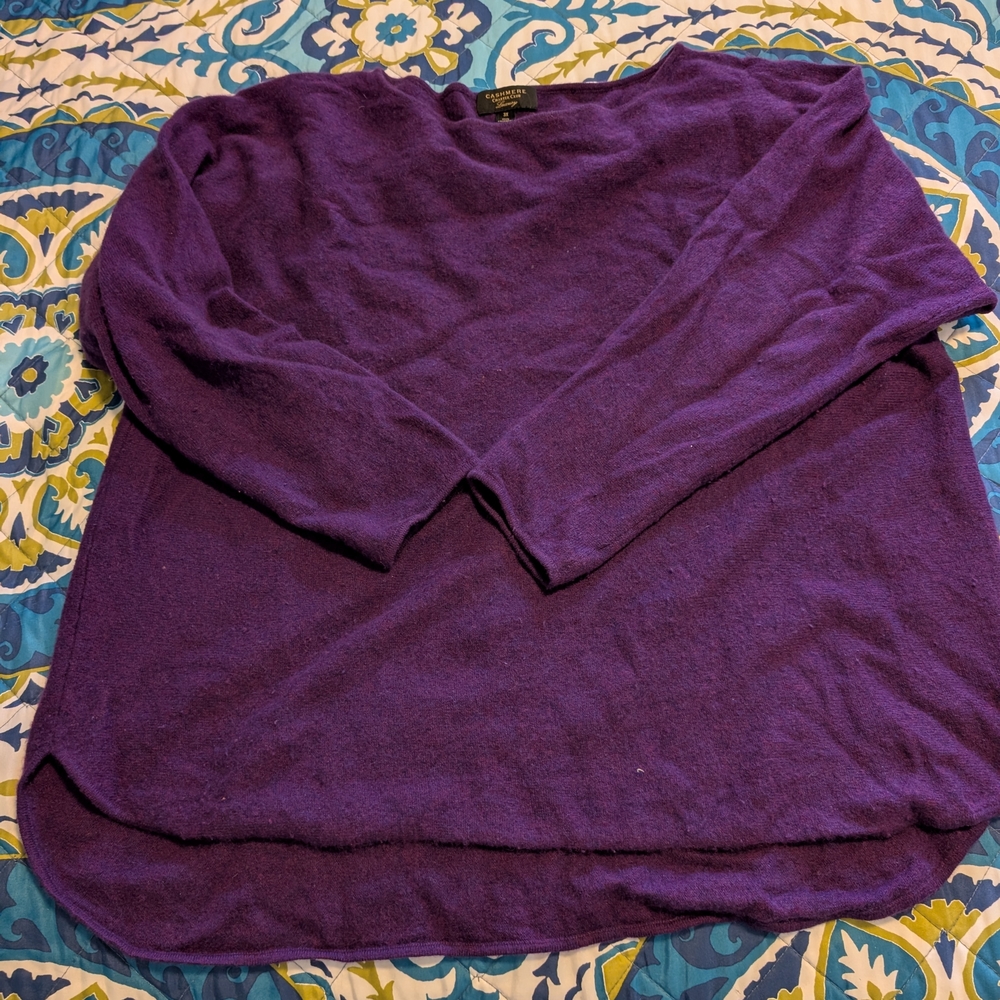 Charter Club Cashmere Sweater in Rich Purple